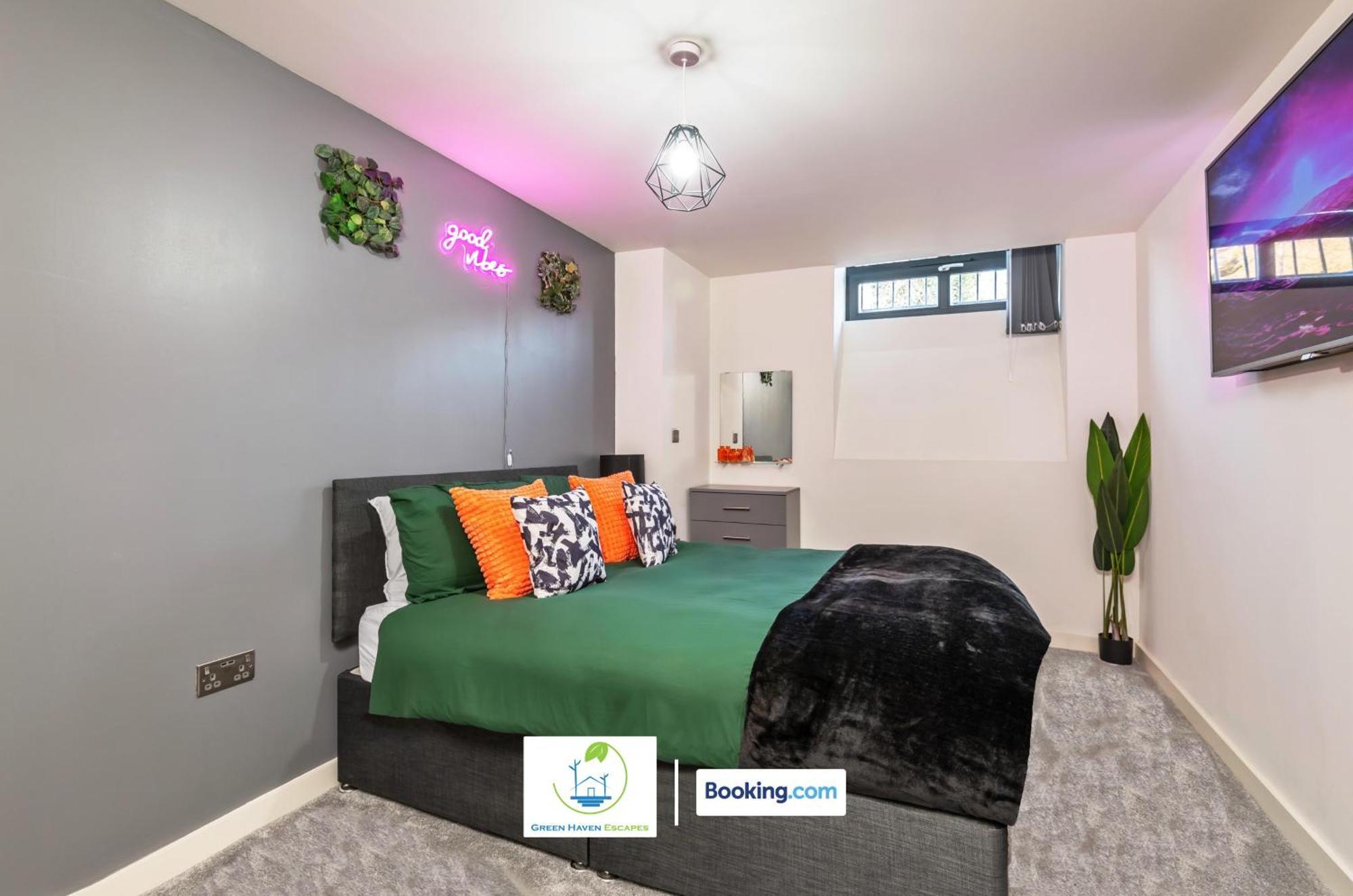 Spacious 1 Bedroom Apartment With 4K Cinema Experience By Green Haven Escapes In Bradford 布雷得佛 外观 照片