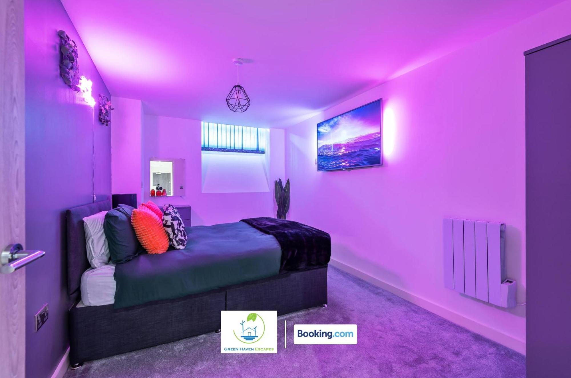 Spacious 1 Bedroom Apartment With 4K Cinema Experience By Green Haven Escapes In Bradford 布雷得佛 外观 照片