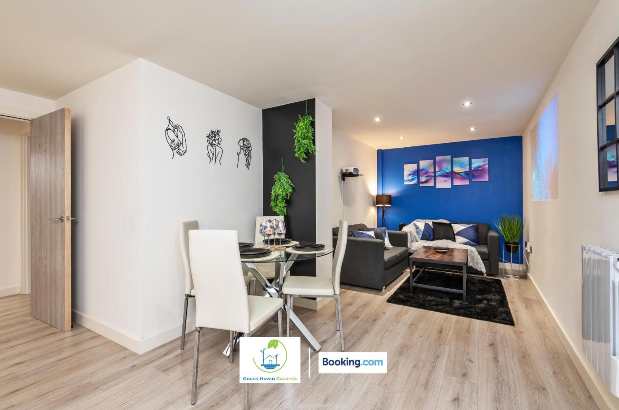 Spacious 1 Bedroom Apartment With 4K Cinema Experience By Green Haven Escapes In Bradford 布雷得佛 外观 照片