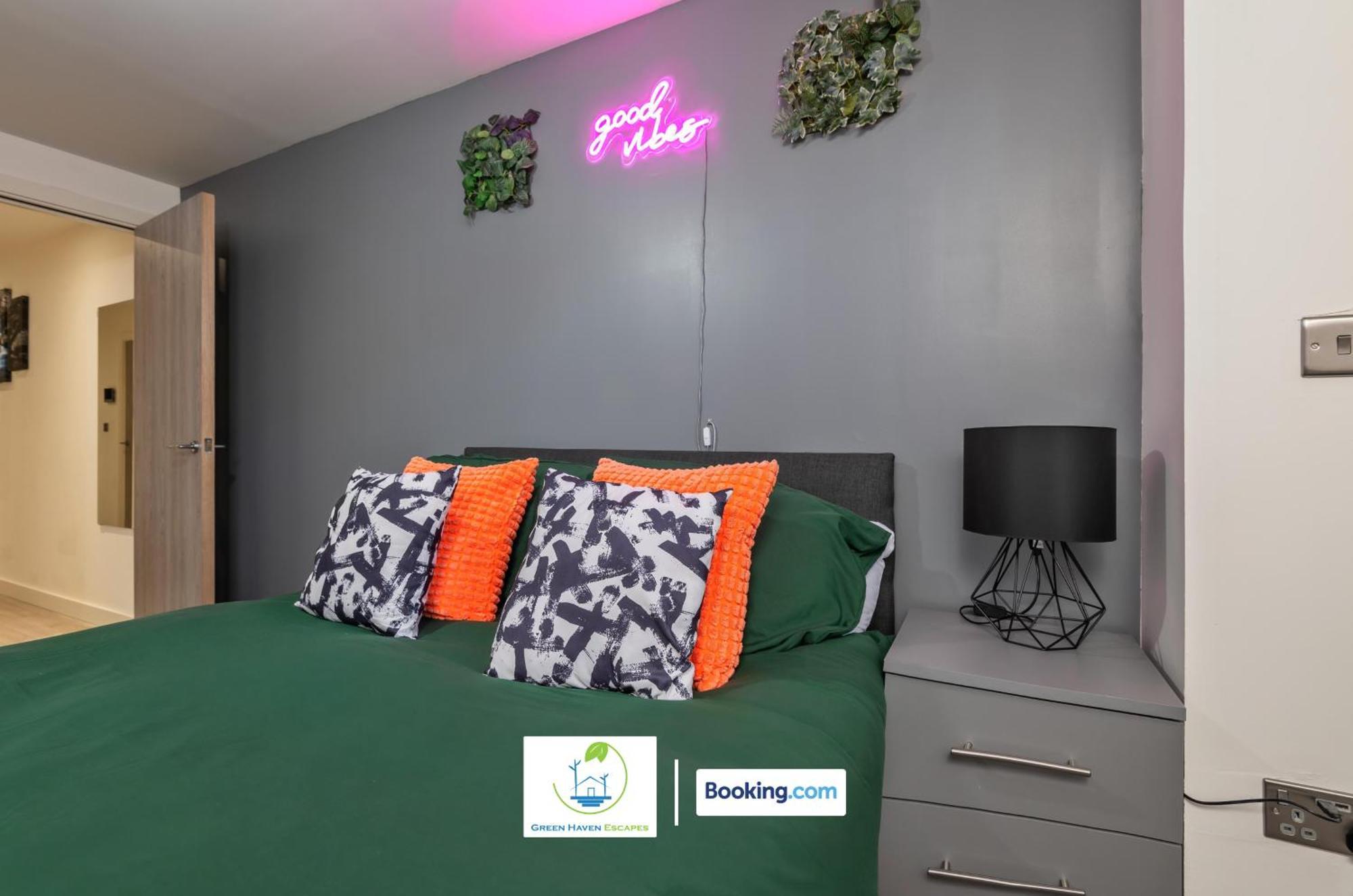 Spacious 1 Bedroom Apartment With 4K Cinema Experience By Green Haven Escapes In Bradford 布雷得佛 外观 照片