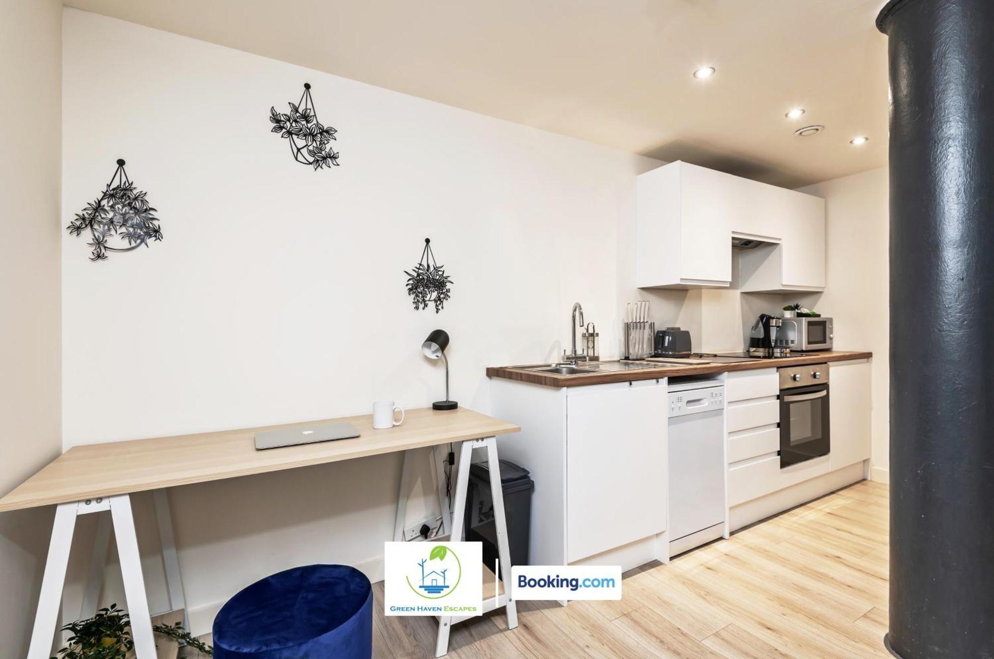 Spacious 1 Bedroom Apartment With 4K Cinema Experience By Green Haven Escapes In Bradford 布雷得佛 外观 照片